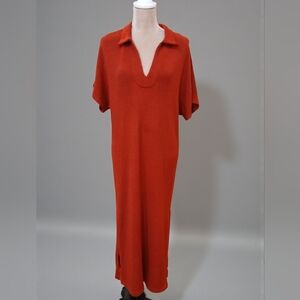 Pomander Place Rust Red Maxi Dress